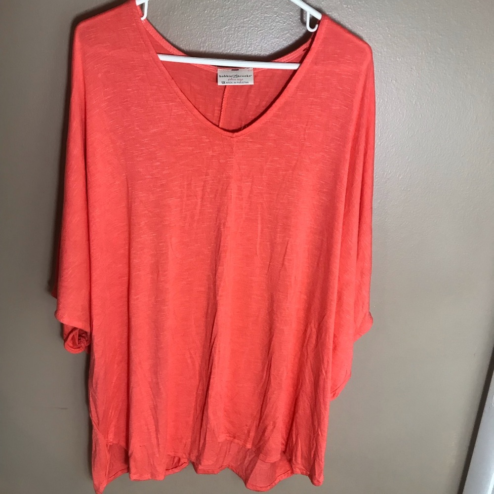 Bobbie Brooks Coral Shirt 1X